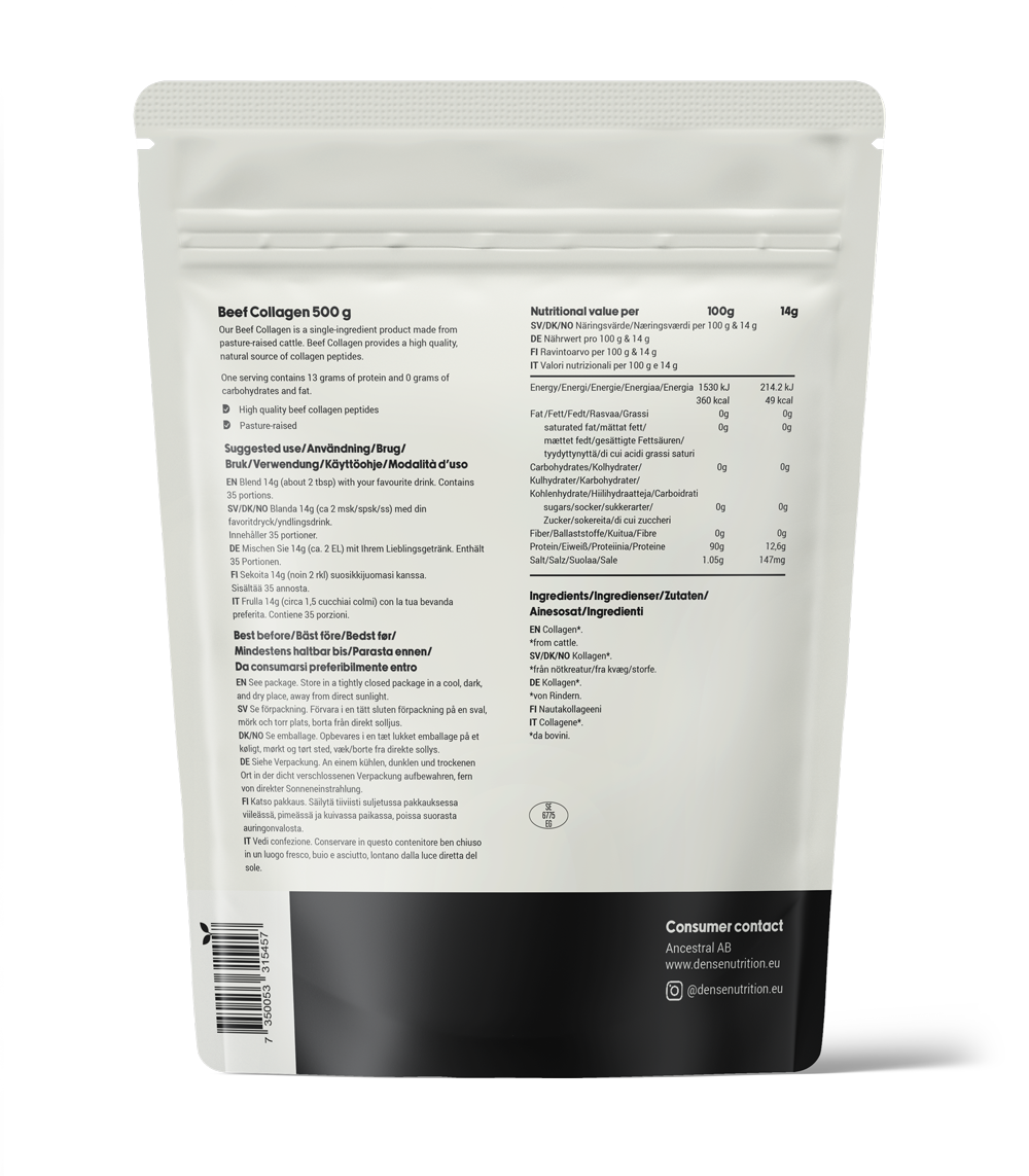 Græsfodret 100% oksecollagen